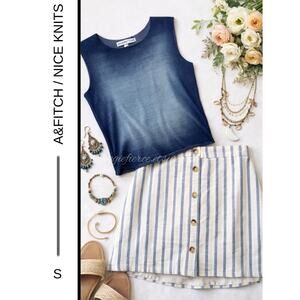 MSRP: $188 ✨Abercrombie & Fitch Linen Skirt + Nice Knits Knit Top Bundle XS-S✨